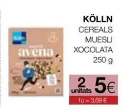 Plusfresc KÖLLN Cereals muesli xocolata oferta