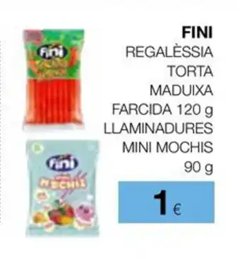 FINI Regalèssia torta maduixa farcida llaminadures mini mochis