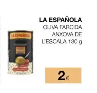 LA ESPAÑOLA Oliva farcida anxova de l'escala