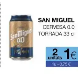 Plusfresc SAN MIGUEL Cervesa 0.0 torrada oferta