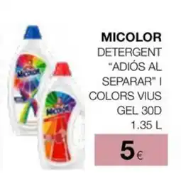 Plusfresc MICOLOR Detergent adiós al separar i colors vius oferta