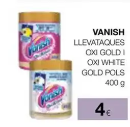 Plusfresc VANISH Llevataques oxi gold i oxi white gold pols oferta