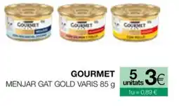 Plusfresc GOURMET Menjar gat gold varis oferta