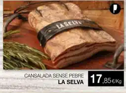 Plusfresc LA SELVA Cansalada sense pebre oferta