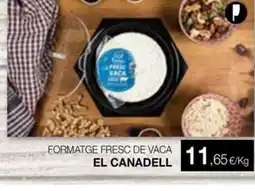 Plusfresc EL CANADELL Formatge fresc de vaca oferta