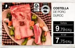 Plusfresc Costella de porc duroc oferta