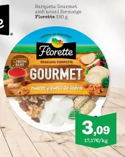 Sorli FLORETTE Barqueta Gourmet amb nous i formatge oferta