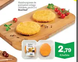Sorli BON CHEF Hamburguesa de pollastre crispy chicken oferta