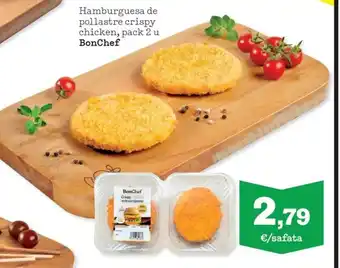 BON CHEF Hamburguesa de pollastre crispy chicken