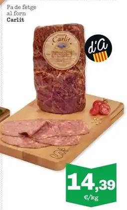 Sorli CARLIT Pa de fetge al forn oferta