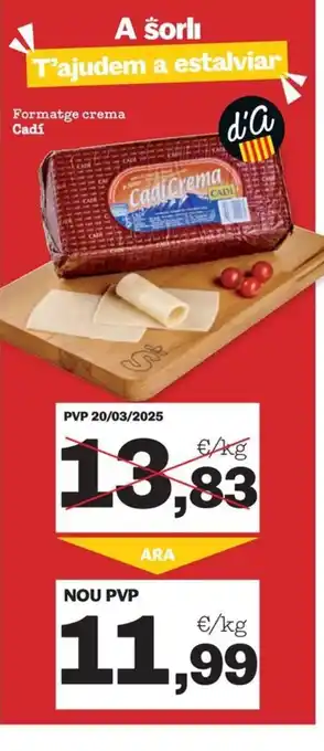 Sorli CADI Formatge crema oferta