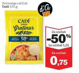 Sorli CADÍ Formatge ratllat oferta