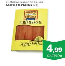 Sorli ANXOVES DE L'ESCALA Filets d'anxova en oli d'oliva oferta