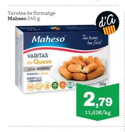 Sorli MAHESO Varetes de formatge oferta