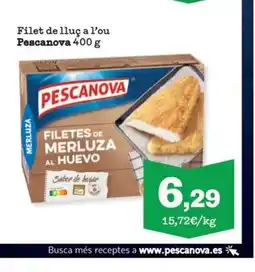 Sorli PESCANOVA Filet de lluç a l'ou oferta