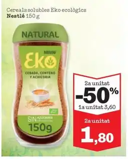 Sorli NESTLÉ Cereals solubles Eko ecològics oferta