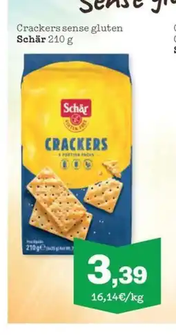 Sorli SCHÄR Crackers sense gluten oferta