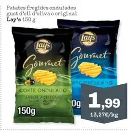 Sorli LAY'S Patates fregides ondulades gust d'oli d'oliva o original oferta