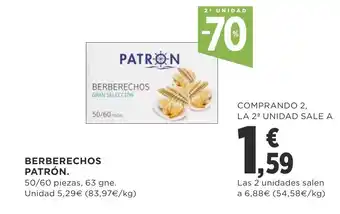 Supercor Patrón Berberechos 50/60 piezas, 63gne oferta