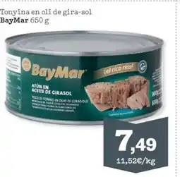 Sorli BAYMAC Tonyina en oli de gira-sol oferta