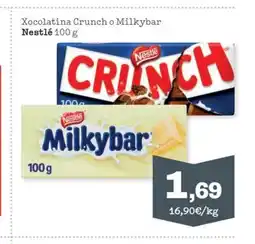 Sorli NESTLÉ Xocolatina Crunch o Milkybar oferta