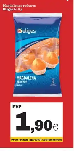 Sorli ELIGES Magdalenes rodones oferta