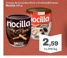 Sorli NOCILLA Crema de xocolata Noir o Cookies&Cream oferta
