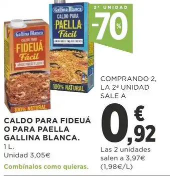 Supercor Caldo Para Fideuá O PAra Paella Gallena Blanca 1L oferta