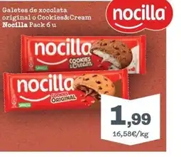 Sorli NOCILLA Galetes de xocolata original o Cookies&Cream oferta