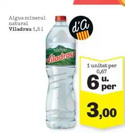 Sorli VILADRAU Aigua mineral natural oferta