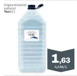 Sorli VERI Aigua mineral natural oferta