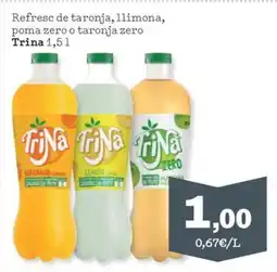 Sorli TRINA Refresc de taronja, llimona, poma zero o taronja zero oferta