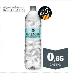Sorli SANT ANIOL Aigua mineral oferta