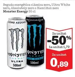 Sorli MONSTER ENERGY Beguda energètica clàssica zero, Ultra White zero, Absolutely zero o Hamilton zero oferta
