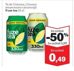 Sorli FUZE TEA Te de llimona, llimona sense sucre o maracujá oferta