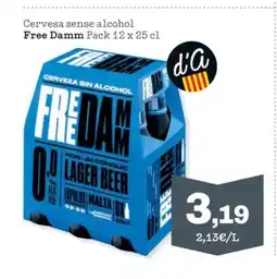 Sorli FREE DAMM Cervesa sense alcohol oferta