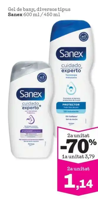 Sorli SANEX Gel de bany, diversos tipus oferta