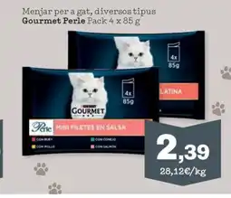 Sorli GOURMET PERLE Menjar per a gat, diversos tipus oferta