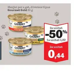 Sorli GOURMET GOLD Menjar per a gat, diversos tipus oferta