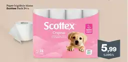Sorli SCOTTEX Paper higiènic blanc oferta