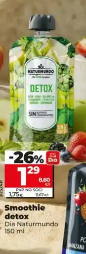 Dia DIA NATURMUNDO Smoothie detox oferta