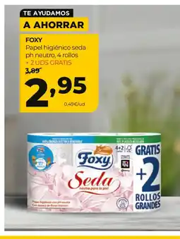 Alimerka FOXY Papel higiénico seda ph neutro oferta