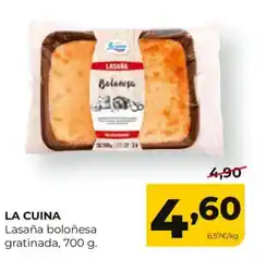 Alimerka LA CUINA Lasaña boloñesa gratinada oferta