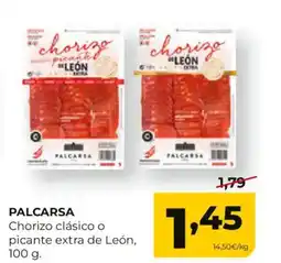 Alimerka PALCARSA Chorizo clásico o picante extra de León oferta