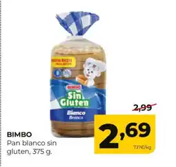 Alimerka BIMBO Pan blanco sin gluten oferta