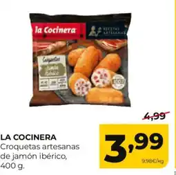 Alimerka LA COCINERA Croquetas artesanas de jamón ibérico oferta