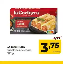Alimerka LA COCINERA Canelones de carne oferta