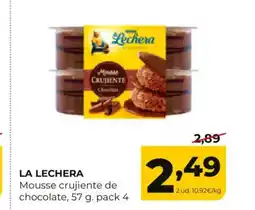 Alimerka LA LECHERA Mousse crujiente de chocolate oferta