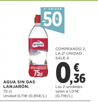 Supercor Lanjarón Agua Sin Gas 75cl oferta