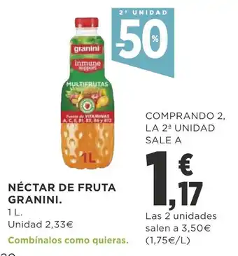 Supercor Granini Nèctar De Fruta 1L oferta